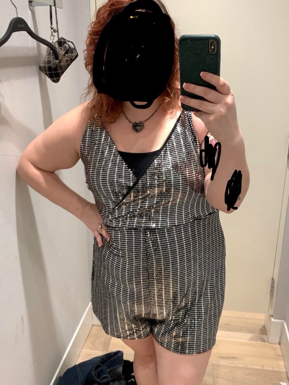 Forever 21 Black Sequin Romper - Size 3x